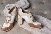 Beige Sneaker Boots – 4 to 4.5 Inch Heel |  Customisable
